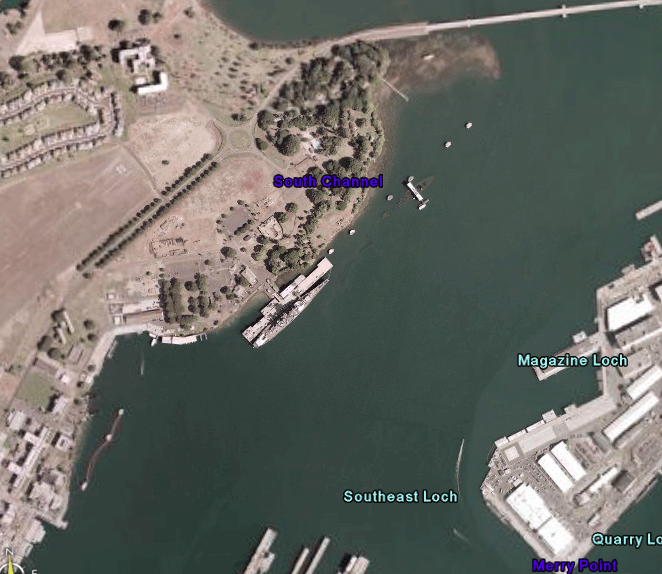 battleship row pearl harbor satellite image.gif